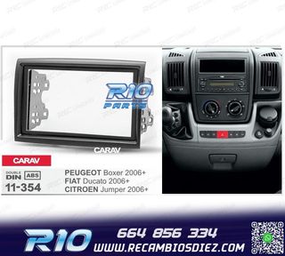 MARCO NEGRO RADIO 2-DIN PARA CITROEN JUMPER PEUGEOT BOXER FI