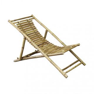 Sdraio Reclinabile Bamboo Orientale Grigia 117cm