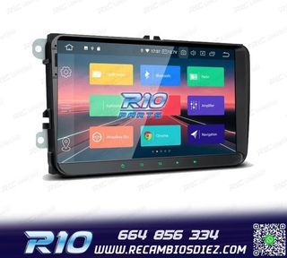 RADIO GPS ANDROID 14 PARA VOLKSWAGEN VW SEAT SKODA LCD TACTI