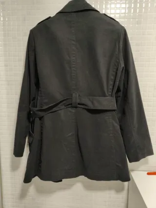 Gabardina mujer negra
