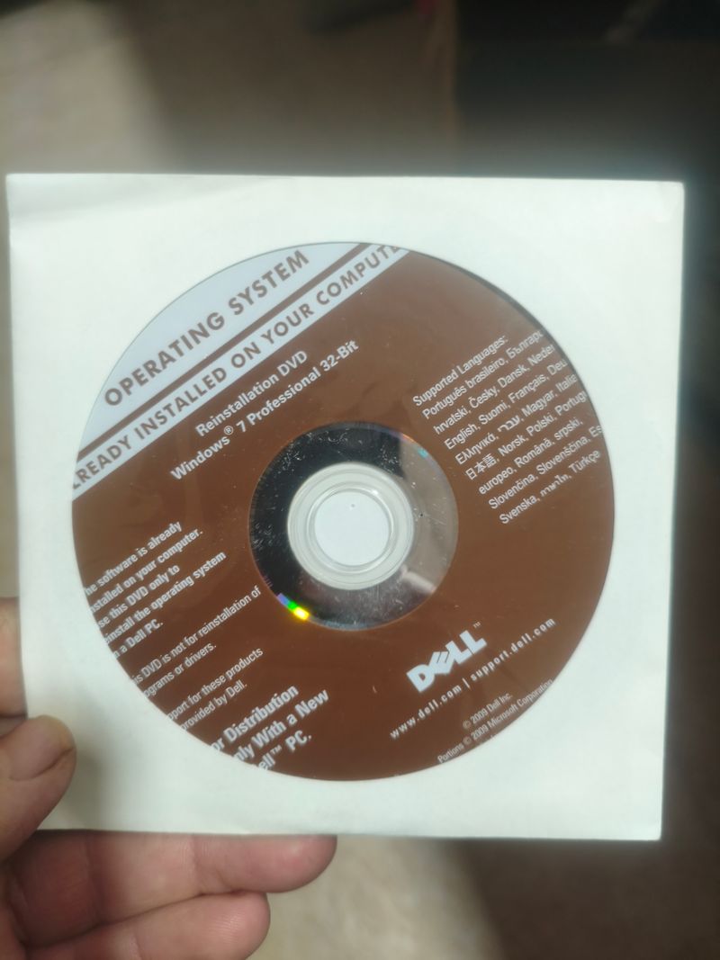 Lote 2 DVDs Dell: Win 7 Pro 32 y Win 8.1 afbeelding 3