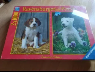 Puzzle Ravensburger 2x1000 Cachorros
