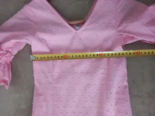 Traje de flamenca rosa volantes