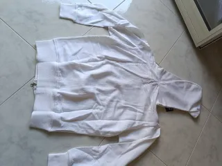 Felpa Emporio zip bianca NAPOLI