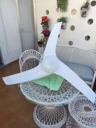 Ventilador de techo blanco con mando,inspire!!