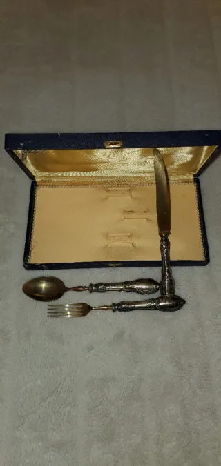 Set Posate Dessert Vintage Argento 800 Solingen