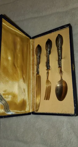 Set Posate Dessert Vintage Argento 800 Solingen