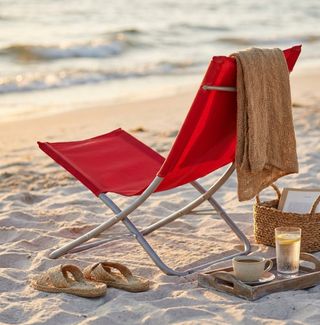 Spiaggina Prendisole Pieghevole in Tessuto Oxford