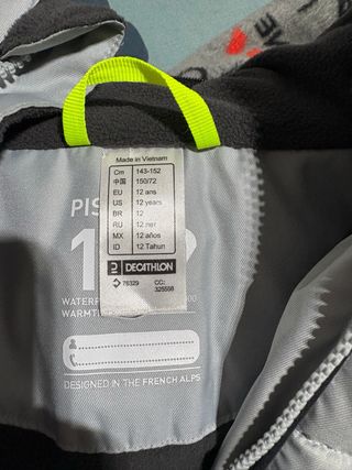 Chaqueta de esquí Wedze para niño T12