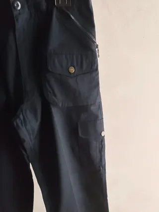 Pantalone cargo uomo nero tg52
