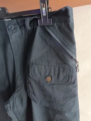 Pantalone cargo uomo nero tg52