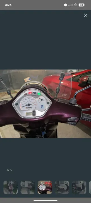 Vespa LX 125cc Morado.  17000km