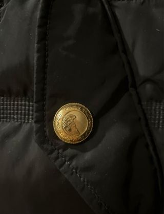 Abrigo Versace Negro Mujer