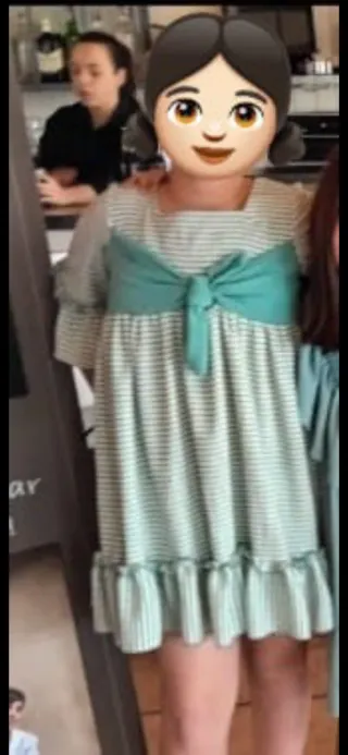 Vestido niña cuadros vichy talla 12