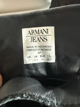 Zapatillas  Armani Jeans Negras.