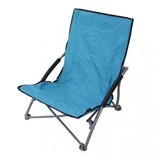 Sedia da Spiaggia Pieghevole in Acciaio e Oxford