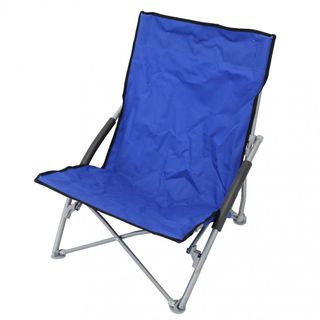 Sedia da Spiaggia Pieghevole in Acciaio e Oxford