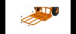 Carretilla naranja capacidad 300kg