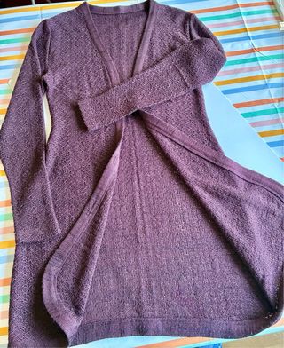 Cárdigan tejido a mano talla 38