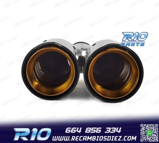 COLAS ESCAPE BMW LOOK M PERFORMANCE DORADO CARBONO