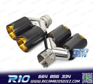 COLAS ESCAPE BMW LOOK M PERFORMANCE DORADO CARBONO