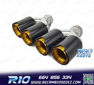 COLAS ESCAPE BMW LOOK M PERFORMANCE DORADO CARBONO