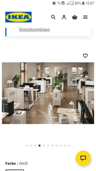 Mobiliario de oficina blanco y negro