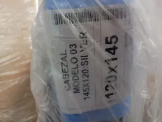 Cabecero Tapizado plata Piel Sintética cama 135