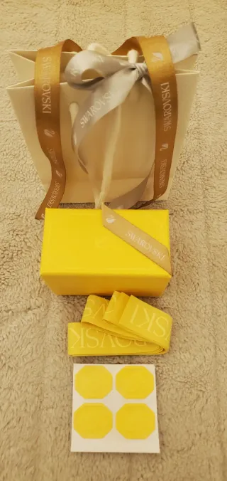 Scatola Regalo Swarovski Gialla con Accessori