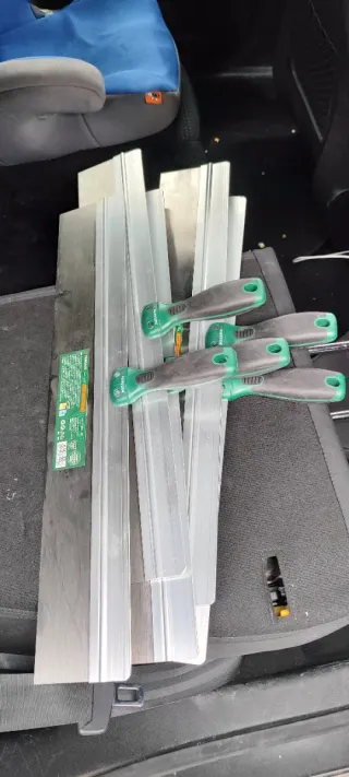 Pack 5 espátulas lisas grandes