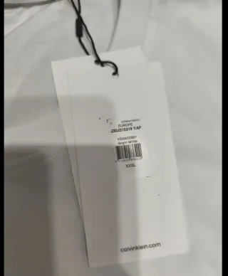 T-shirt Calvin Klein bianca taglia XXXL