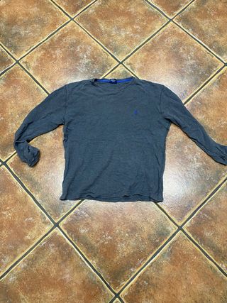Polo Ralph Lauren Camiseta Gris Manga Larga