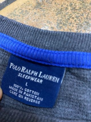 Polo Ralph Lauren Camiseta Gris Manga Larga
