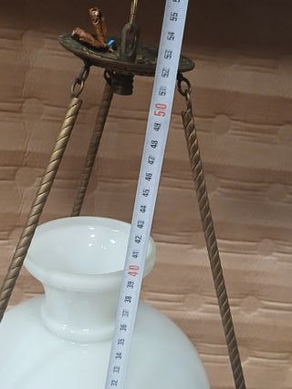 Lámpara colgante antigua de bronce