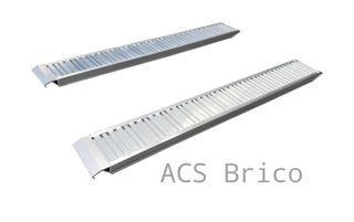 Juego Rampas Aluminio 2380x300 mm 2500 Kg