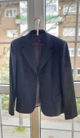Blazer Gris Yera T-40 Mujer