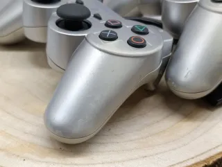 2 Mandos DualShock 2 Argento Originali