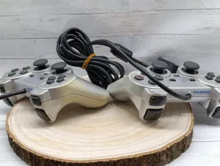 2 Mandos DualShock 2 Argento Originali