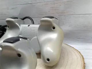 2 Mandos DualShock 2 Argento Originali