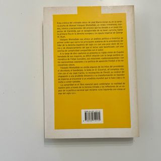 ‘La aznaridad’ de Manuel Vázquez Montalbán.