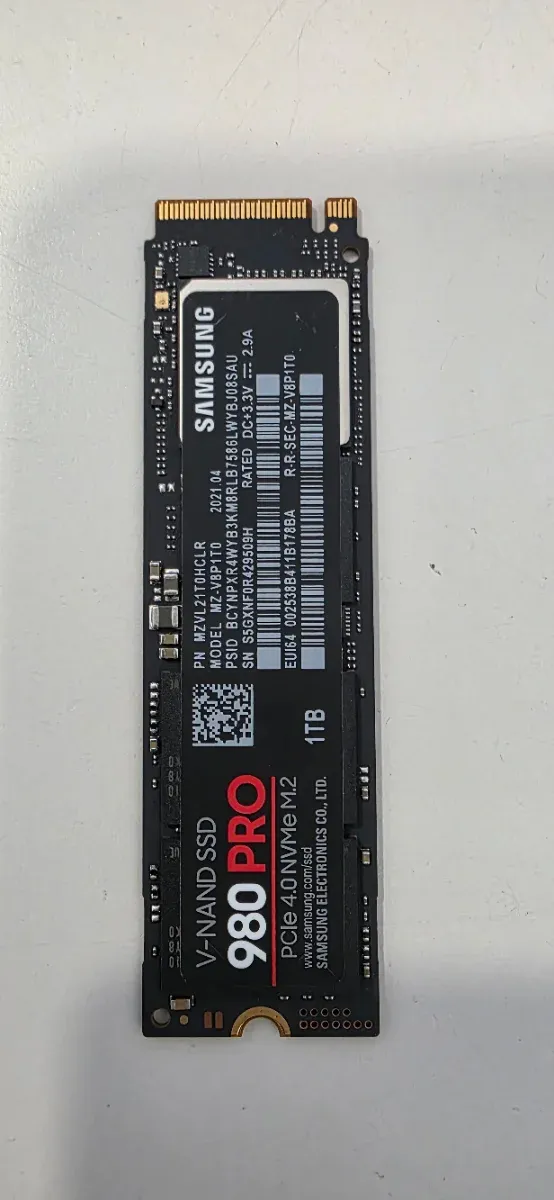 SSD Samsung 980 PRO 1TB NVMe M.2