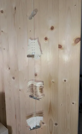 Colgante Decorativo Beige y Blanco