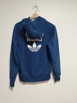 Adidas Full Zip Hoodie Blue Size M