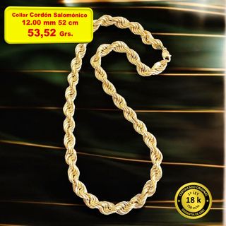 Cordones Salomónicos Oro 18K Grosores Grandes