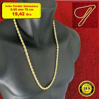 Cordones Salomónicos Oro 18K Grosores Grandes