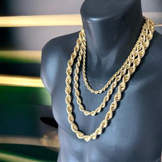 Cordones Salomónicos Oro 18K Grosores Grandes