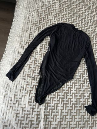 Body Tulle Nero Serpente Velluto