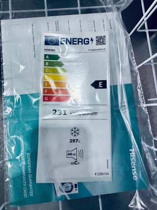 304.Congelador Hisense 297L Nuevo Tara Arca o Arco