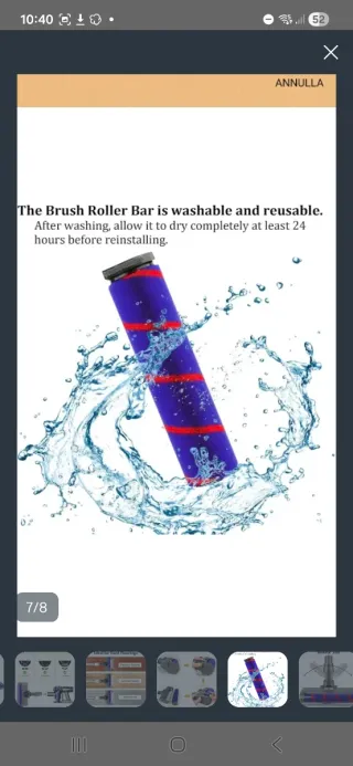 Spazzola Rullo Morbido Dyson V6