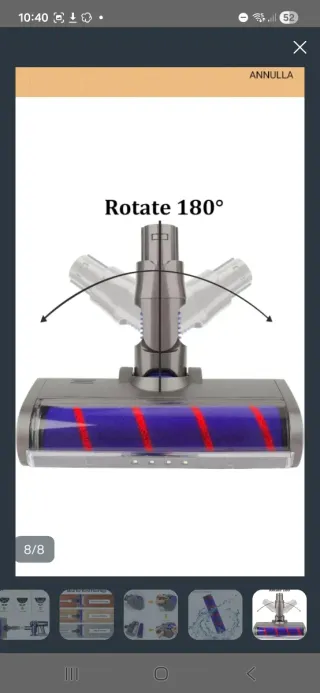 Spazzola Rullo Morbido Dyson V6